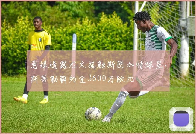 意媒透露尤文接触斯图加特球星，斯蒂勒解约金3600万欧元